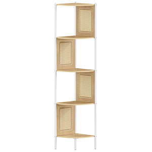 0194343058351 - Eckregal hellbraun 320 x 320 x 1565 cm 0194343058351 VASAGLE