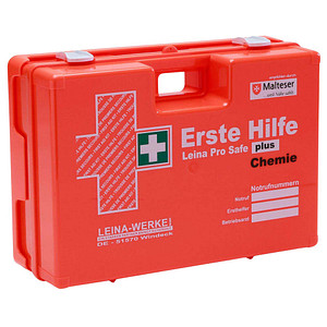 4011166211250 - Erste-Hilfe-Koffer Pro Safe plus Chemie DIN 13169 orange 4011166211250 Leina-Werke