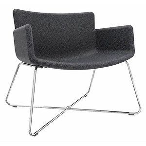fm Sessel LODUS anthrazit chrom Stoff, 1 St.