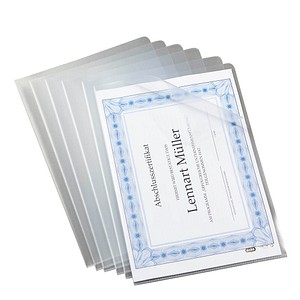 100 OXFORD Sichthüllen transparent genarbt