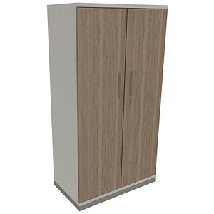 4260649681220 - fm Aktenschrank Oldenburg 4260649681220 weiß eiche natur 3 Fachböden 800 x 442 x 1517 cm