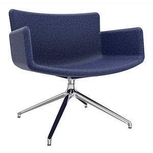 4260761571874 - Sessel LODUS dunkelblau chrom Stoff 860 x 860 x 800 cm 1 St