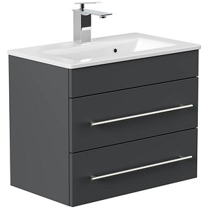 4251982673973 - POSSEIK Waschbecken mit Unterschrank PORTUS SLIMLINE 600 grafit 600 x 360 x 496 cm