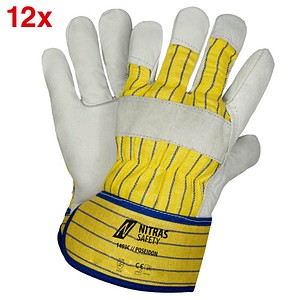 4059904104211 - unisex Rindvolllederhandschuhe 1403C Poseidon grau Größe 10 12 Paar 4059904104211 - unisex Rindvolllederhandschuhe 1403C Poseidon grau Größe 10 12 Paar