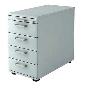 Pedusa Standcontainer lichtgrau 5 Auszüge