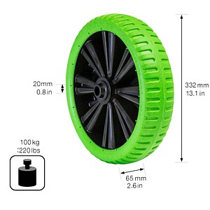 4001073219746 - Schubkarrenrad Vollgummi RO 8332 grün 4001073219746 WAGNER design yourself 4001073219746 - Schubkarrenrad Vollgummi RO 8332 grün 4001073219746 WAGNER design yourself