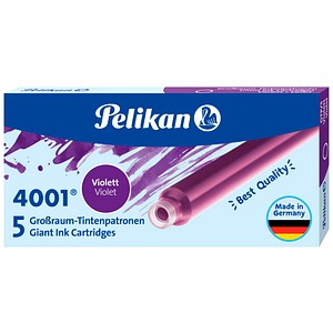 10 x Pelikan Tintenpatrone 4001 GTP/5 violett Etui mit 5 Patronen