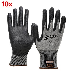 4059904096592 - unisex Schnittschutzhandschuhe 6705 grau Größe 7 10 Paar 4059904096592 - unisex Schnittschutzhandschuhe 6705 grau Größe 7 10 Paar