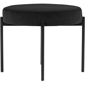 3660141955125 - Sitzbank easyChair® by Paperflow GAIA rund Samtbezug rostfarben 4-Fußgestell mattschwarz B 575 x T 575 x H 455 mm