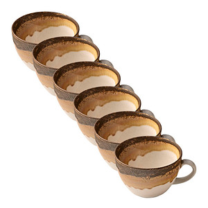 4029793462433 - 6 HEART & SOUL Kaffeetassen Perfect Match Cumin hellbraun 034 l 4029793462433 HEART & SOUL 6 Stück