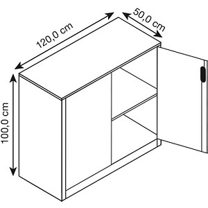 4062084810520 - Werkstatt-Beistellschrank mit Flügeltüren Breite x Tiefe 1200 x 500 mm lichtgrau   lichtgrau C+P