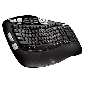 Logitech Wireless Keyboard K350 Tastatur ergonomisch Logitech Wireless Keyboard K350 Tastatur ergonomisch