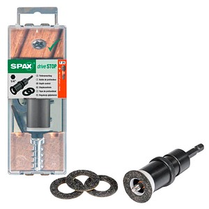 4003530189036 - Universal Bithalter mit Tiefenanschlag 1 4 sechskant inkl Bits - Spax