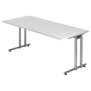 NS19 Schreibtisch weiß rechteckig