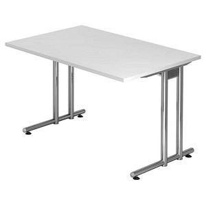 NS12 Schreibtisch weiß rechteckig