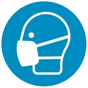 SafetyMarking® Gebotsaufkleber "Maske benutzen" rund 20,0 cm