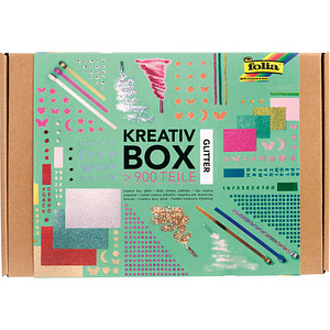 4001868118056 - Bastelset Kreativbox Glitter 900-tlg 4001868118056 folia 4001868118056 - Bastelset Kreativbox Glitter 900-tlg 4001868118056 folia