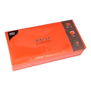 Papstar Serviette DAILY Collection 89639 32x32cm nektarine 150St 4002911488867 Papstar 150 Stück