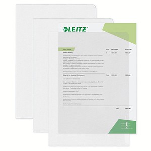 4002432416509 - LEITZ Sichthüllen Standard 4000 DIN A4 transparent genarbt 013 mm - 100 Stück 4002432416509 - LEITZ Sichthüllen Standard 4000 DIN A4 transparent genarbt 013 mm - 100 Stück