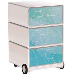 3660141951240 - easyOffice Business Rollcontainer weiß bunt 4 Auszüge 390 x 436 x 642 cm 3660141951240 PAPERFLOW