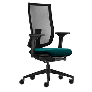 4049694007649 - Bürostuhl sedo pro light 2 petrol schwarz   schwarz mit Armlehnen bis 130kg 4049694007649 Sedus