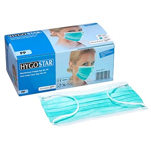 4015544991796 - HYGOSTAR medizinischer Mundschutz DIN EN 14683 Typ II R 4015544991796 50 Stück 4015544991796 - HYGOSTAR medizinischer Mundschutz DIN EN 14683 Typ II R 4015544991796 50 Stück