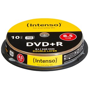 10 Intenso DVD+R 8,5 GB Double Layer