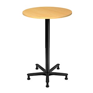 Stehtisch höhenverstellbar buche rund