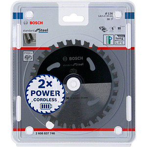3165140958684 - AKTION BOSCH Standard for Steel Kreissägeblatt 1360 mm 30 Zähne mit Prämie nach Registrierung 3165140958684 - AKTION BOSCH Standard for Steel Kreissägeblatt 1360 mm 30 Zähne mit Prämie nach Registrierung