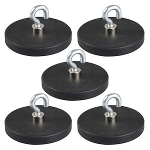 4052301111943 - Magnethaken schwarz Metall Ø 43 x 60 cm 5 St