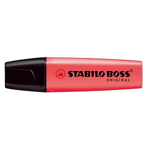 4006381333658 - Textmarker STABILO® BOSS Original Keilspitze lichtbeständig schnell trocknend rot 1 Stück 4006381333658 - Textmarker STABILO® BOSS Original Keilspitze lichtbeständig schnell trocknend rot 1 Stück