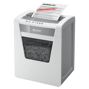 AKTION: LEITZ IQ Office Aktenvernichter mit Partikelschnitt P-4, 4 x 40 mm, bis 15 Blatt, weiß mit 20 Euro CashBack