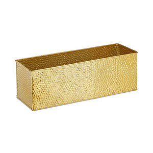 4052025924676 - Blumenkasten Metall 400 x 125 x 135 cm gold 4052025924676 relaxdays