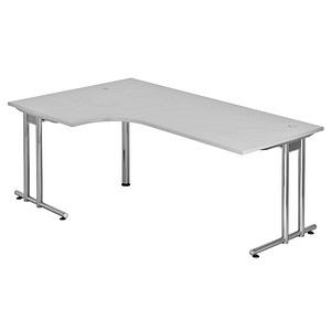 NS82 Schreibtisch grau L-Form