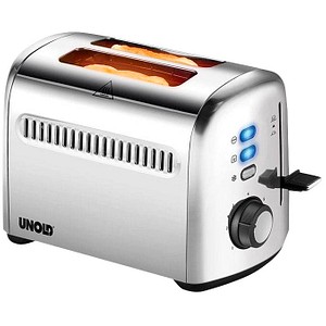 UNOLD 2er Retro Toaster silber