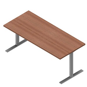 8029466989942 - Schreibtisch IASC180 NOA 65-130cm (H) 180x80cm (BxT) rechteckig nussbaum canaletto silber 8029466989942 Quadrifoglio 8029466989942 - Schreibtisch IASC180 NOA 65-130cm (H) 180x80cm (BxT) rechteckig nussbaum canaletto silber 8029466989942 Quadrifoglio