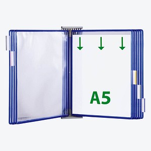 3377994251013 - tarifold Wand-Sichttafelsystem 425101 DIN A5 blau mit 10 St Sichttafeln