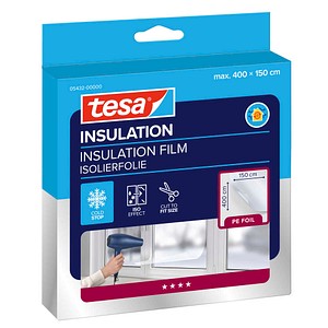 Tesa tesamoll Thermo Cover Fensterisolierfolie Transparent 1,5m x 4m