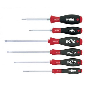 WIHA 302-ZK6SO - Schraubendrehersatz SoftFinish®, Schlitz / Kreuzschlitz (PZ)