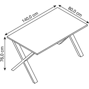 4051814433023 - Premium Büromöbel Schreibtisch Lona X Schwarz (Farbe Honig-Eiche Ausführung H 76 x B 140 x T 80 cm) 4051814433023 - Premium Büromöbel Schreibtisch Lona X Schwarz (Farbe Honig-Eiche Ausführung H 76 x B 140 x T 80 cm)