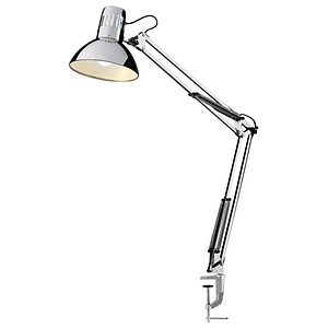 LED Manhattan Schreibtischlampe chrom 5 W mit Tischklemme