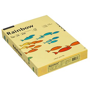 Rainbow Kopierpapier COLOURED PAPER gelb DIN A4 120 g/qm 250 Blatt Rainbow Kopierpapier COLOURED PAPER gelb DIN A4 120 g/qm 250 Blatt