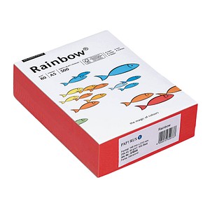 Rainbow Kopierpapier COLOURED PAPER intensivrot DIN A5 80 g/qm 500 Blatt Rainbow Kopierpapier COLOURED PAPER intensivrot DIN A5 80 g/qm 500 Blatt