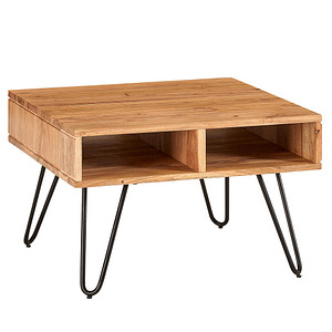 4251757700392 - WOHNLING Couchtisch quadratisch Massivholz akazie 600 x 600 x 400 cm 1 St