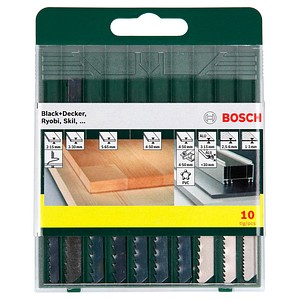 3165140415781 - 10-teiliges Stichsägeblatt-Set U-Schaft für Holz Metall Kunststoff 2607019460 - Bosch