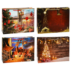 4022792929358 - Geschenktasche 82935-SG Shopper Mix Weihnachten Weihnachten Weihnachten 38cm x 29cm 4022792929358 12 Stück
