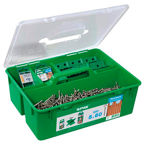 SPAX® Terrassenschrauben-Sortiment GREEN BOX Terrasse 5x60 mm 5000009030009 5 mm x 60 mm, 868 St.