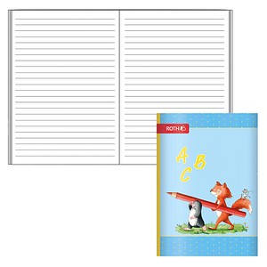 4028279900094 - ROTH Schulheft Flinki & Schlau Lineatur 51 liniert DIN A6 ohne Rand 32 Blatt