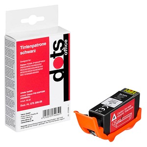 dots  schwarz Druckerpatrone kompatibel zu Canon PGI-525 BK