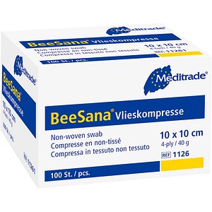 4250016401933 - Vlies-Kompressen BeeSana 1126 weiß 100 x 100 cm 4250016401933  100 Stück